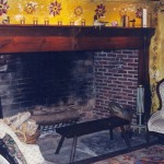 fireplace_stenciled_wall